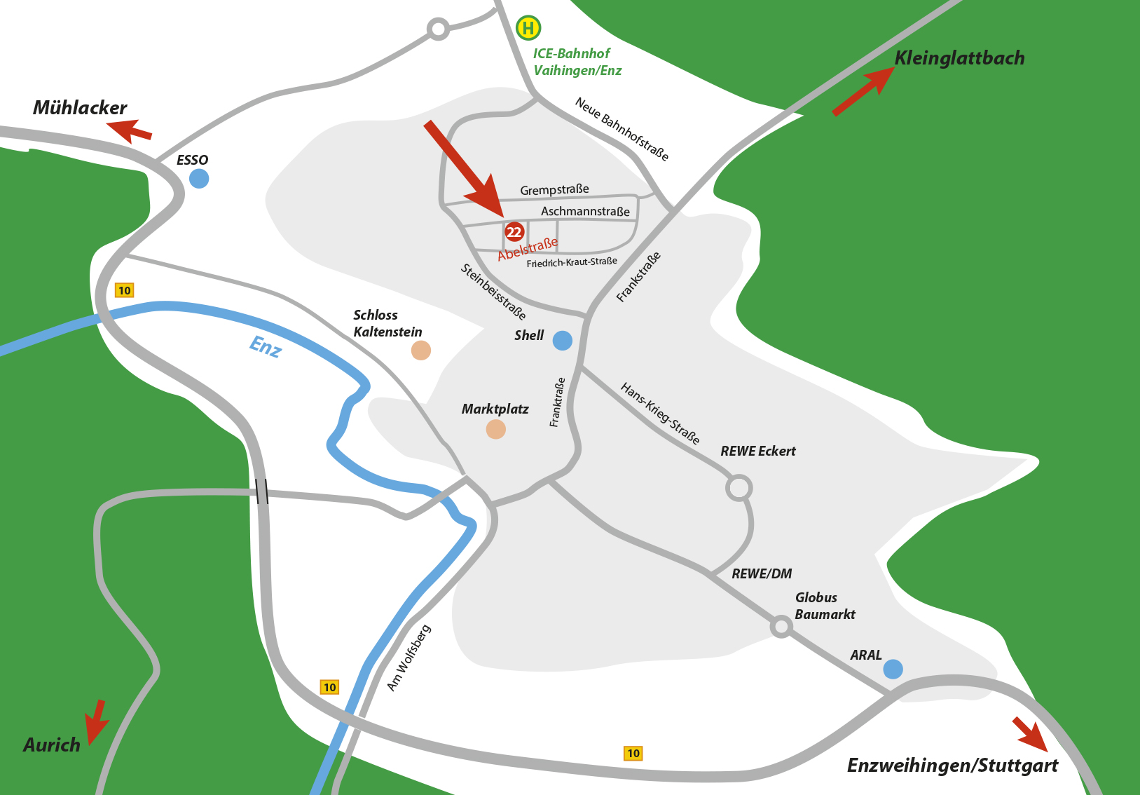 Karte Anfahrt
